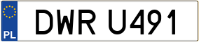 Trailer License Plate